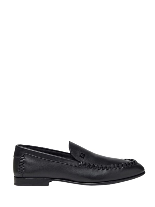  Fendi Fendi Braided Leather Moccasin 
