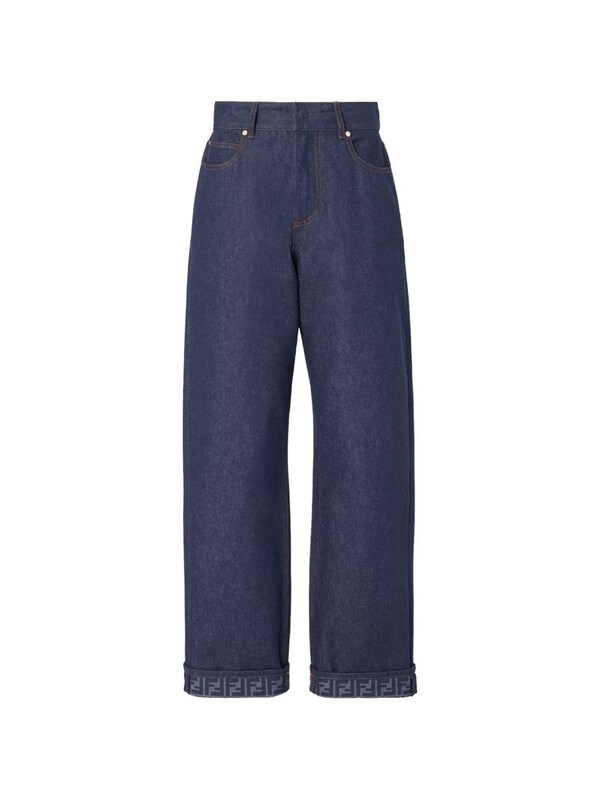  Fendi Fendi Ff Reverse Denim Jeans 