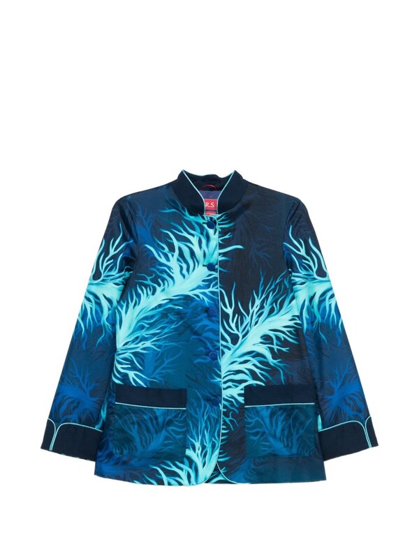  For Restless Sleepers For Restless Sleepers Printed Silk Jacket 