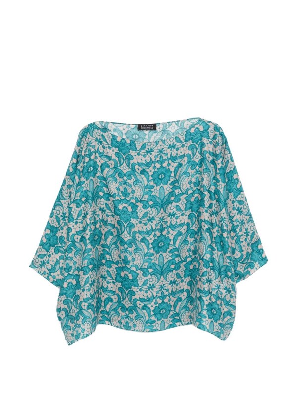  Gianluca Capannolo Gianluca Capannolo Laura Printed Silk Blouse 