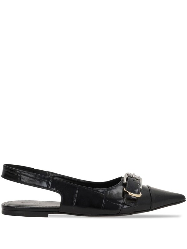  Givenchy Givenchy Voyou Leather Slingback Ballets 