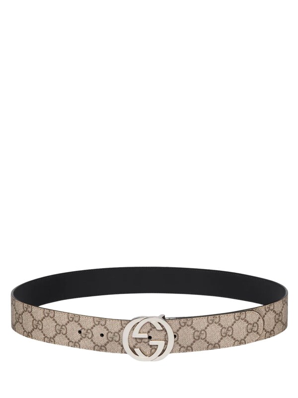  Gucci Gucci Gg Interlocking Reversible Belt 