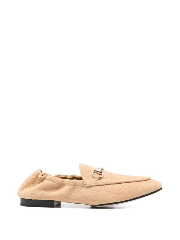  Gucci Gucci Jordaan Leather Loafers 