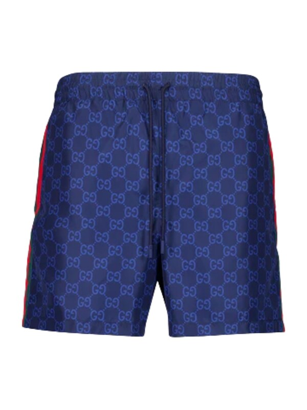  Gucci Gucci Technical Poplin Swim Trunks 