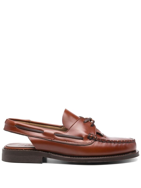  Hereu Hereu Saler Leather Slingback Loafers 