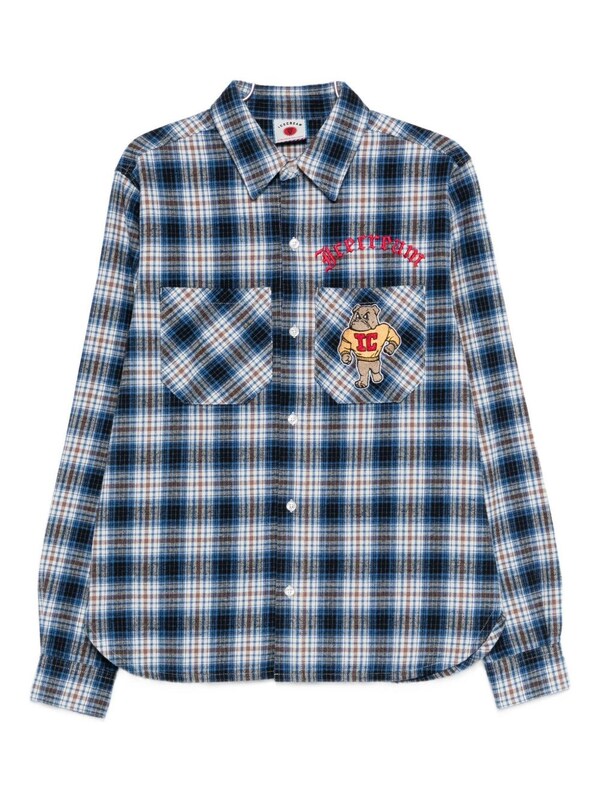  Icecream Icecream Checked Cotton Shirt 