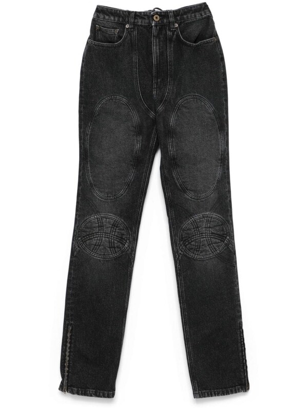 Jean Paul Gaultier Jean Paul Gaultier Padded Deatils Denim Jeans 