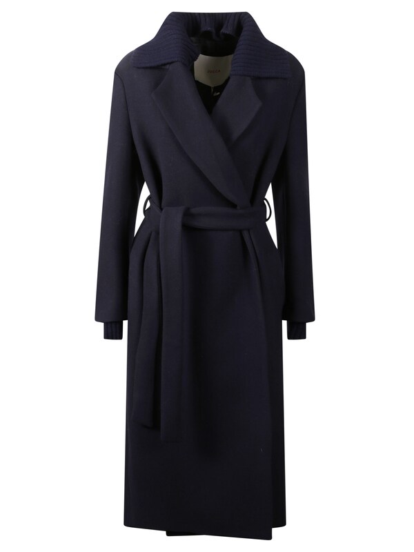  Jucca Jucca Coat With Knitted Collar 