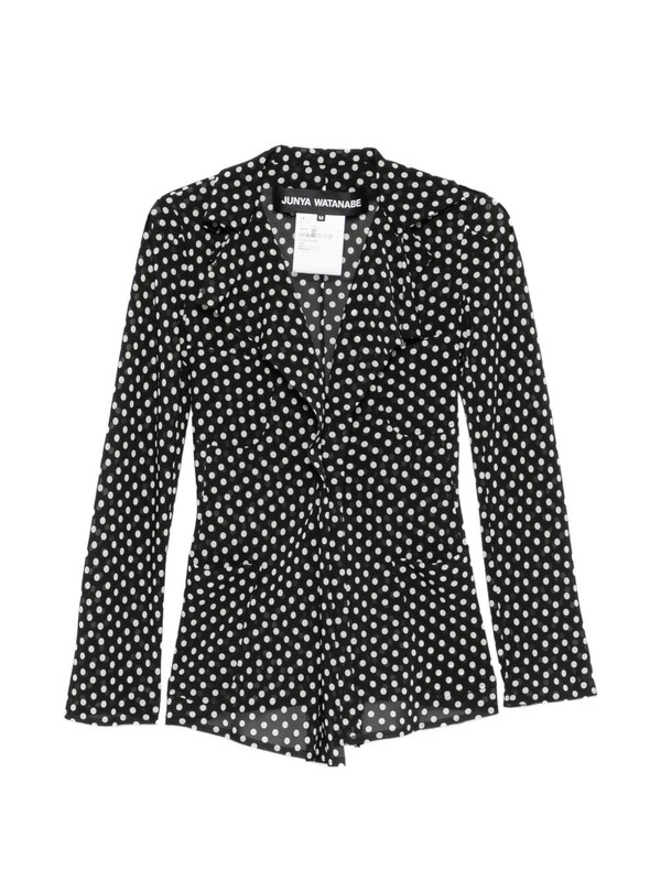  Junya Watanabe Junya Watanabe Polka-dot Ruffled Jacket 