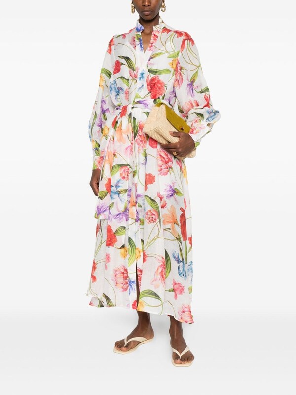  Lavi Lavi Printed Long Dress 
