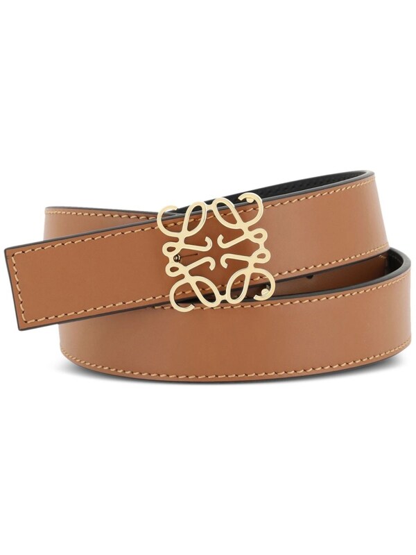  Loewe Loewe Anagram Leather Reversible Belt 