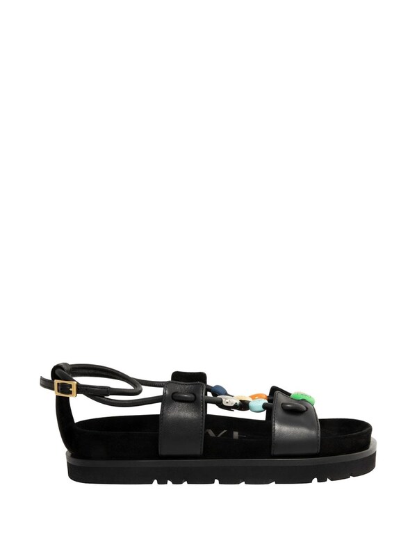  Loewe Paula's Ibiza Loewe Paula's Ibiza Pebble Fussbett  Leather Sandals 