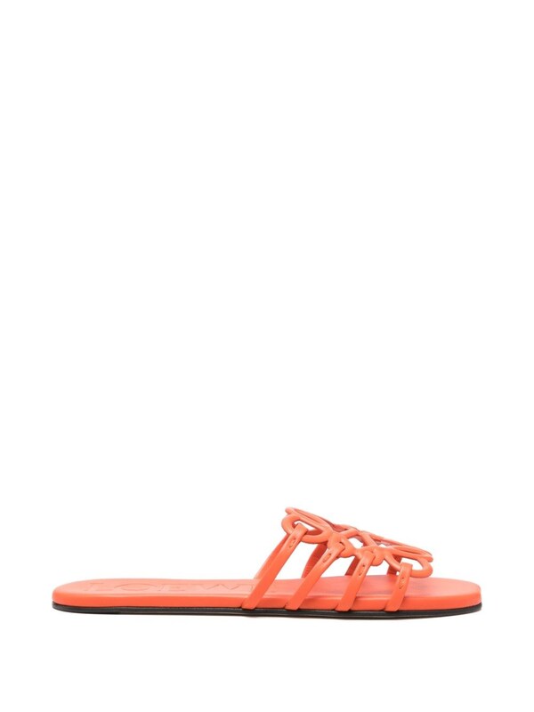  Loewe Paula's Ibiza Loewe Paula's Ibiza Petal Anagram Leather Slides 
