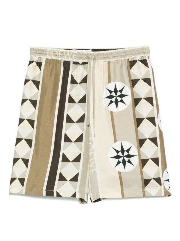  Loewe Paula's Ibiza Loewe Paula's Ibiza Printed Silk Shorts 