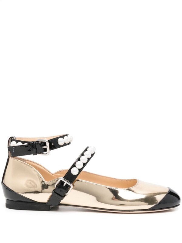  Mach & Mach Mach & Mach Leather Bicolor Ballets 