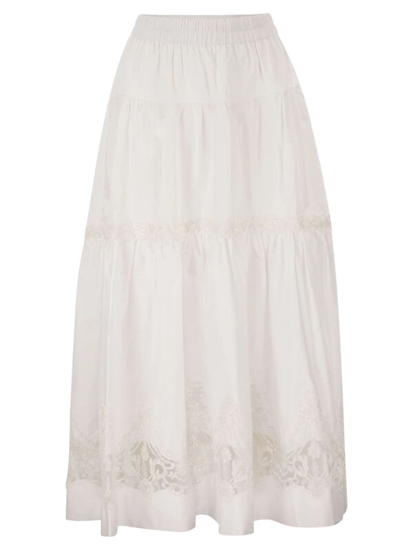  Maurizio Maurizio Ruffled Midi Skirt 