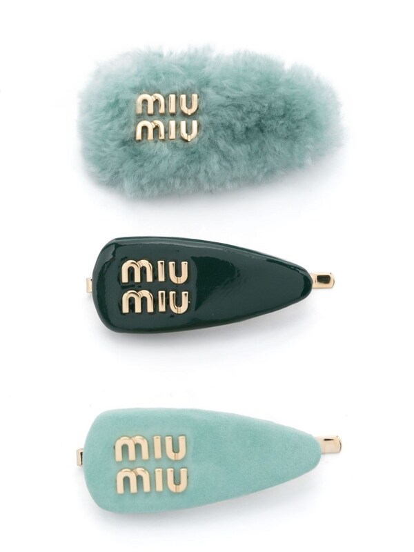  Miu Miu Miu Miu Hair Clips - 3 Pack 