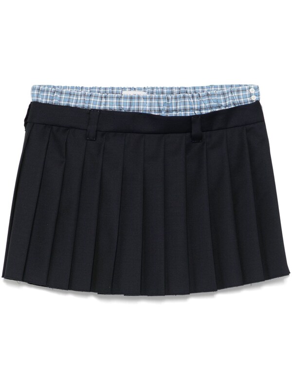  Miu Miu Miu Miu Pleated Mini Skirt 