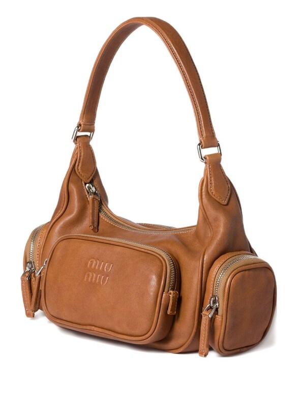  Miu Miu Miu Miu Pocket Leather Shoulder Bag 