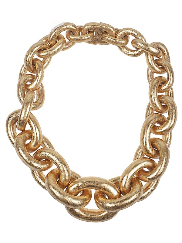  Monies Monies Catena Wood And Goldfoil Necklace 