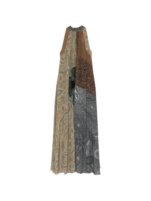  Pierre Louis Mascia Pierre Louis Mascia Printed Silk Dress 