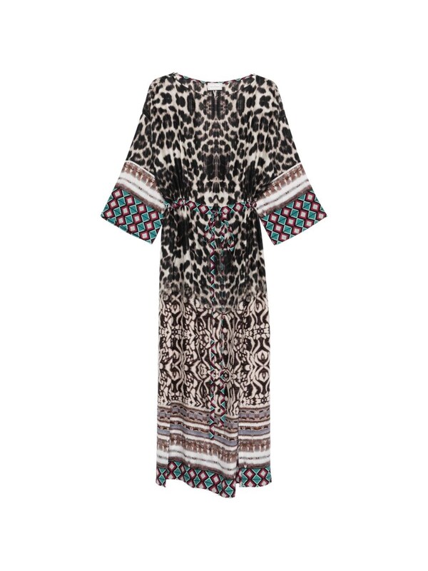  Pierre Louis Mascia Pierre Louis Mascia Printed Silk Dress 