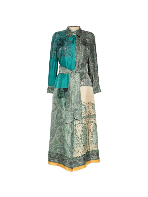  Pierre Louis Mascia Pierre Louis Mascia Printed Silk Dress 
