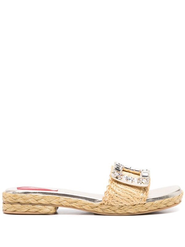  Roger Vivier Roger Vivier Straw Sandals 
