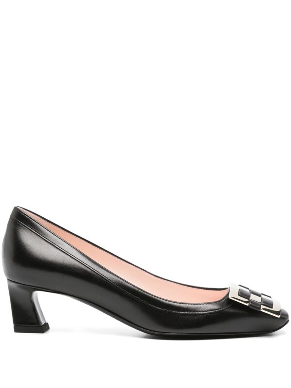  Roger Vivier Roger Vivier Trompette Leather Pumps 