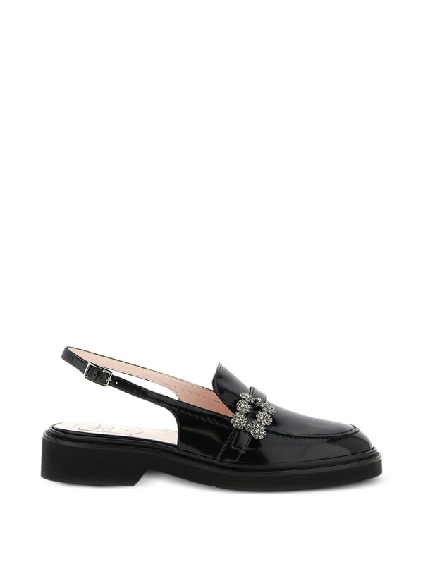  Roger Vivier Roger Vivier Viv Rangers Leather Loafers 