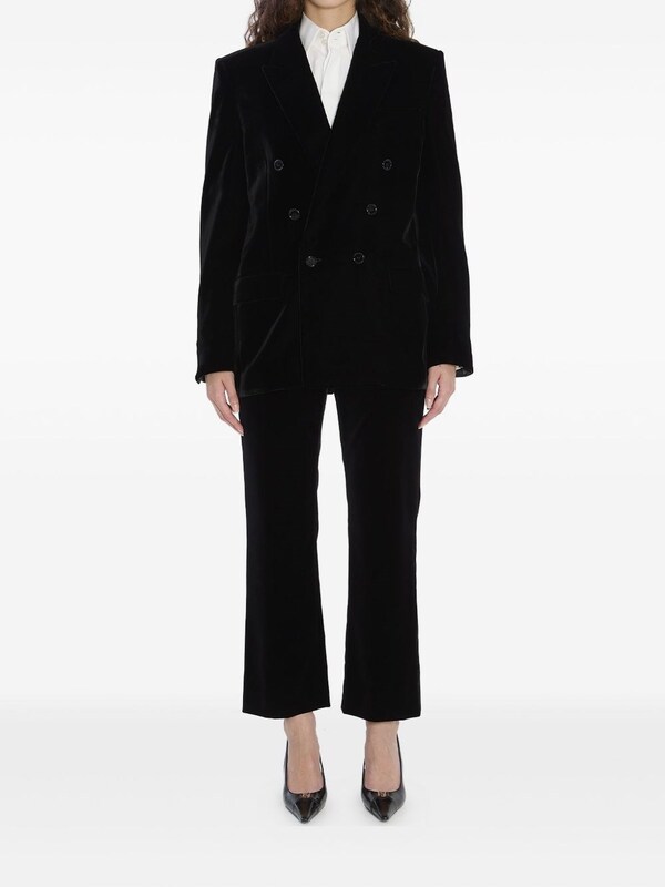  Saint Laurent Saint Laurent Velvet Doulbe-breasted Jacket 