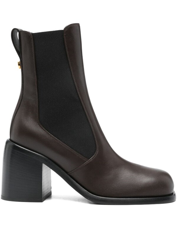  Sergio Rossi Sergio Rossi Leather Heel Boots 