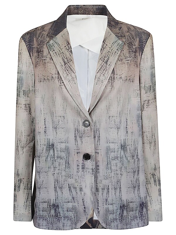  Sissiottostyle Sissiottostyle Printed Single-breasted Blazer Jacket 