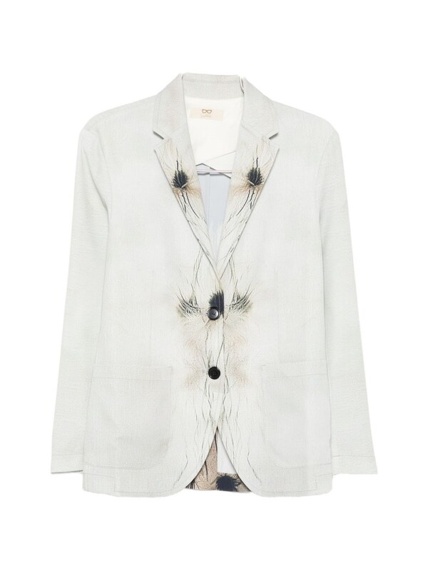  Sissiottostyle Sissiottostyle Printed Single-breasted Blazer Jacket 