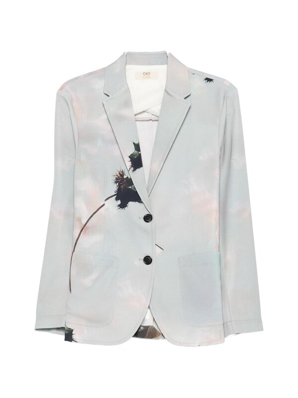  Sissiottostyle Sissiottostyle Printed Single-breasted Blazer Jacket 