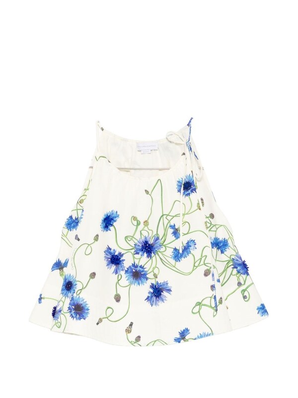  Stella Mccartney Stella Mccartney Embroidered Cotton Top 