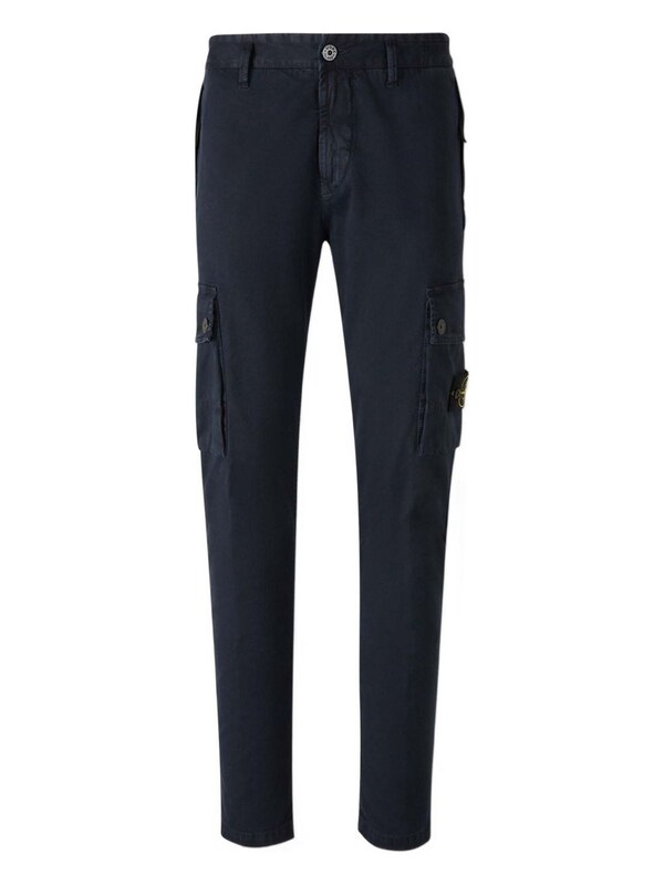  Stone Island Stone Island Cotton Trousers With Logo 