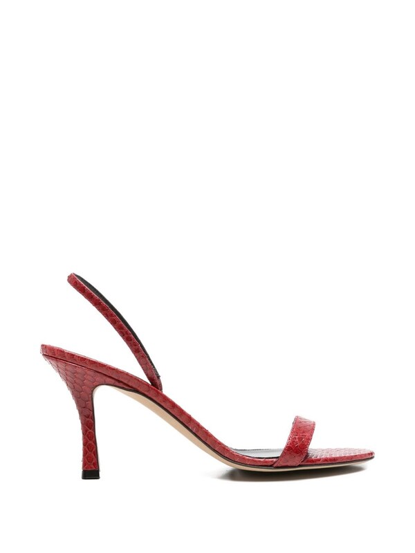  The Row The Row Ella Leather Heel Sandals 