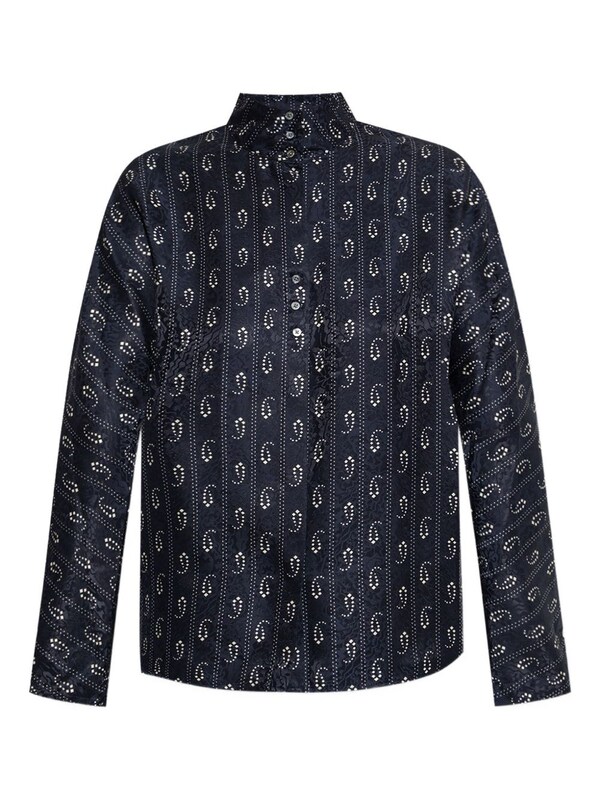  Tory Burch Tory Burch Jacquard Silk Shirt 