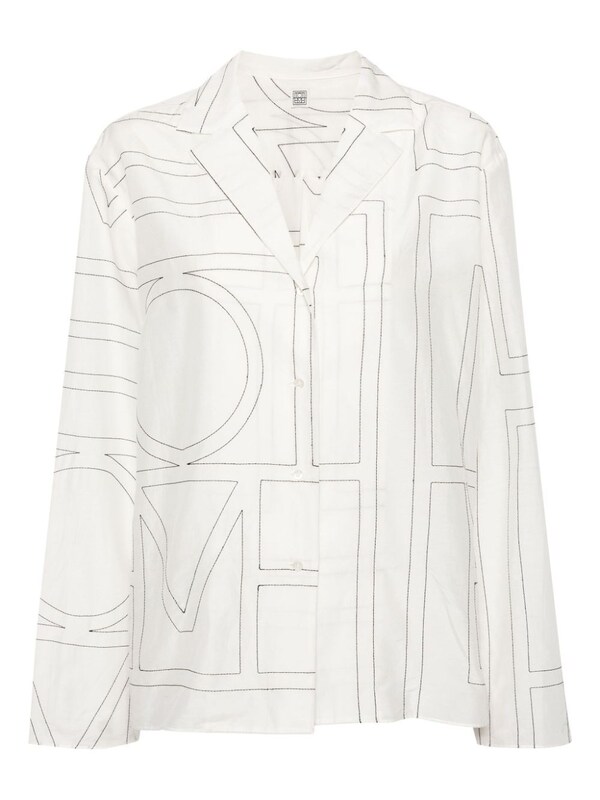  Toteme Toteme Cotton Blend Pajama Shirt 