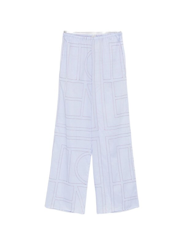  Toteme Toteme Cotton Blend Pajama Trousers 