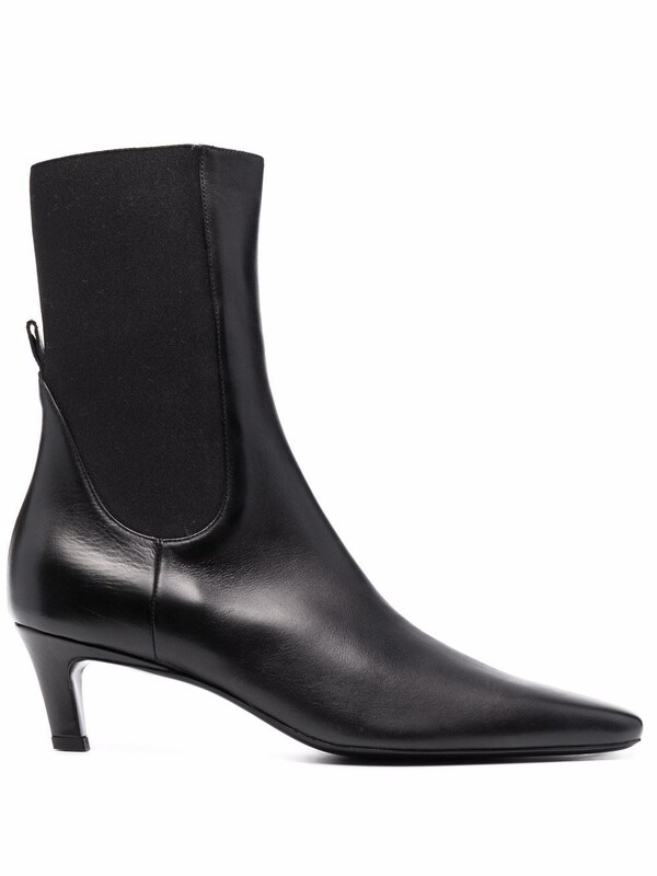  Toteme Toteme Leather Mid Heel Boots 