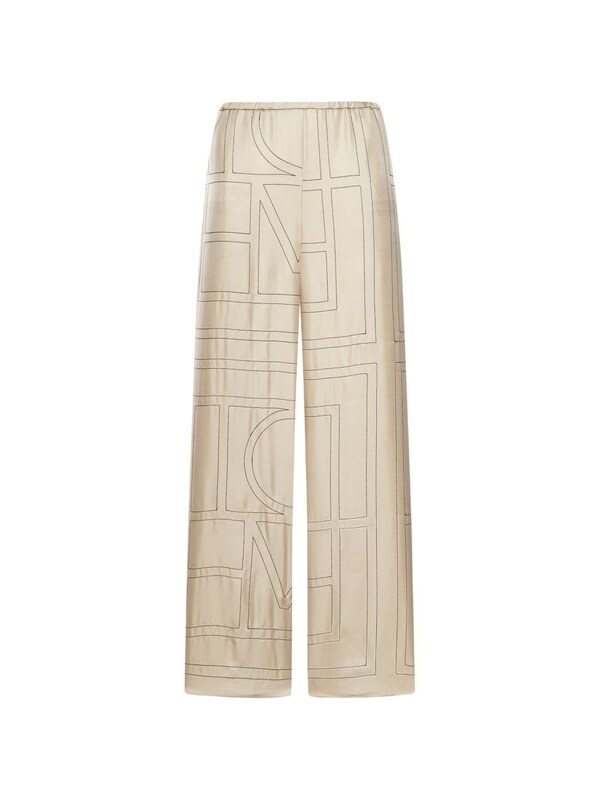  Toteme Toteme Monogram Silk Pajama Trousers 