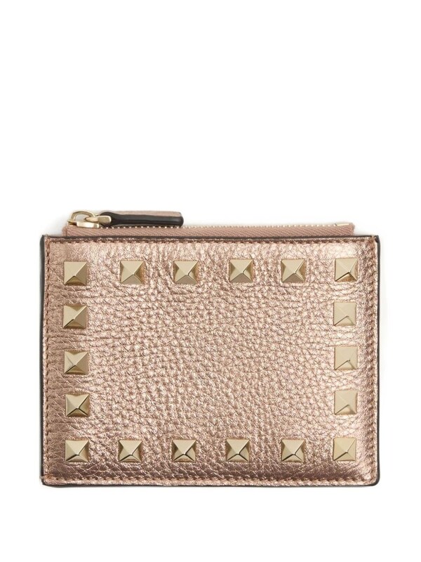  Valentino Garavani Valentino Garavani Rockstud Leather Coin Purse 