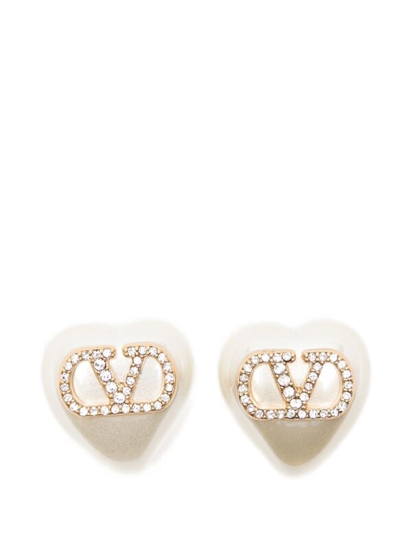  Valentino Garavani Valentino Garavani Vlogo Signature Pearl Earrings 