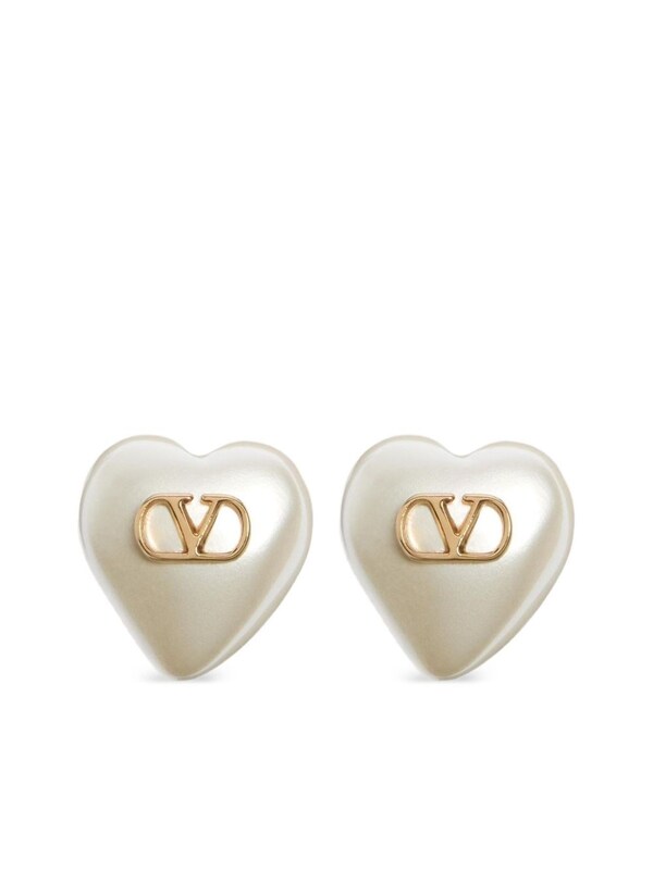  Valentino Garavani Valentino Garavani Vlogo Signature Pearl Earrings 
