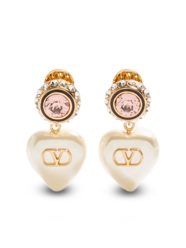  Valentino Garavani Valentino Garavani Vlogo Signature Pearl Earrings 