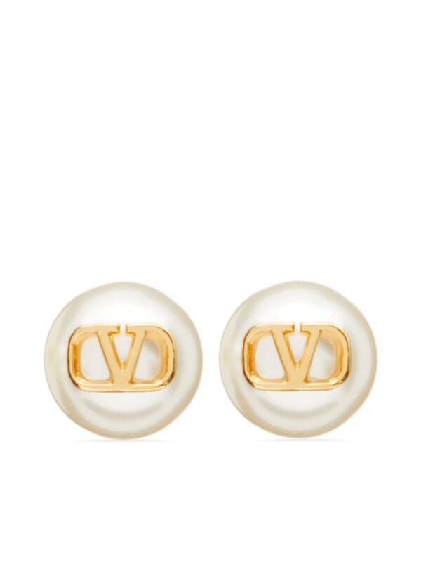  Valentino Garavani Valentino Garavani Vlogo Signature Pearls Earrings 