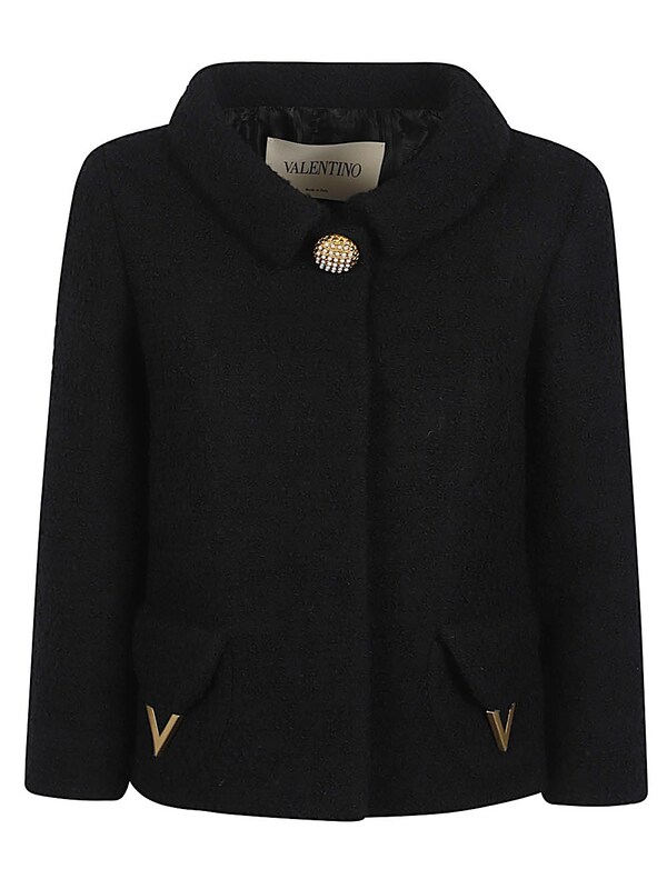  Valentino Valentino Vlogo Signature Wool Jacket 