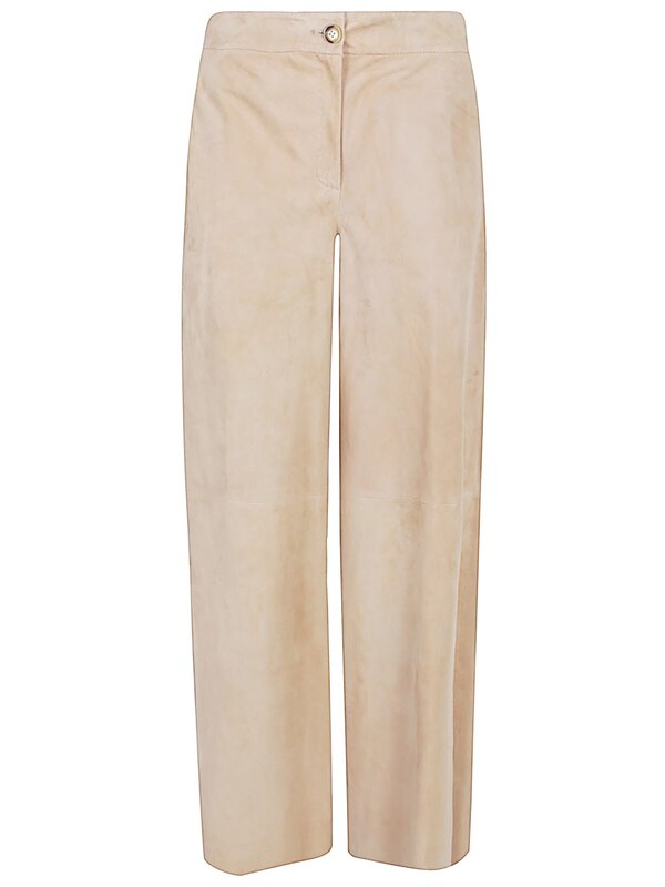  Via Masini 80 Via Masini 80 Suede Leather Trousers 